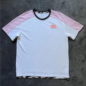 Nike Dri-Fit Sports Clash Tee - Cream/Rose DM6496-133 Size Medium